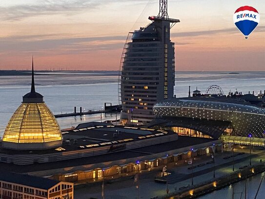 "Exklusive Etagenwohnung in Toplage Bremerhaven mit Panoramablick auf die Havenwelten"