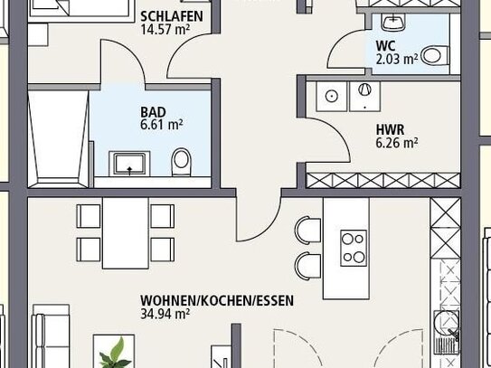 Hochwertige Ausstattung und ernergiesparende Technik - Neubau einer barriefreien Bungalow-Anlage