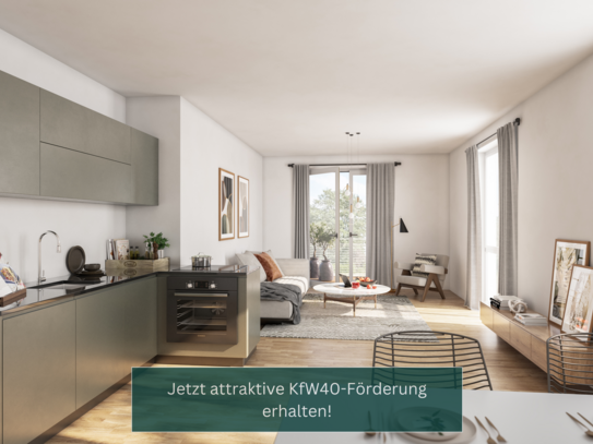 VOILÀ - KfW-40 - Ideal geschnittene 3-Zimmer-Eigentumswohnung