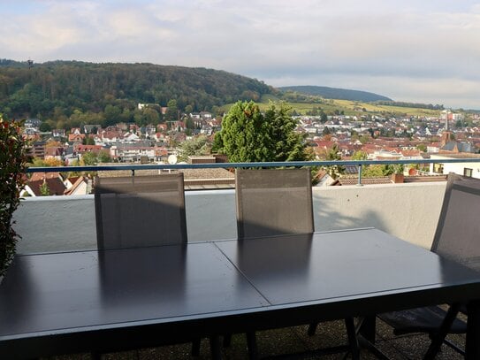 Preisreduziert: Exklusive 3-Zimmer-Penthouse-Wohnung mit großer Terrasse und herrlichem Ausblick!