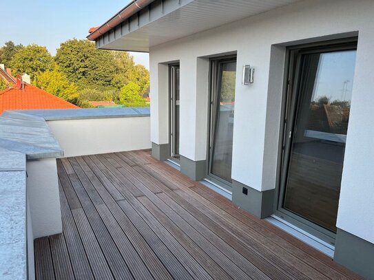 Zur Miete - Exclusives 3-Zimmer-Penthouse mit Dachterrasse im Erstbezug