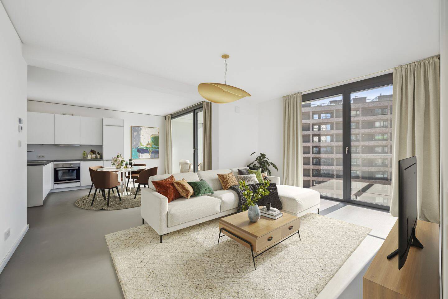 Modern Living at The Colonnades - Exklusives 3-Zimmer-Apartment mit zwei Loggien und Einbauküche - Photo 1