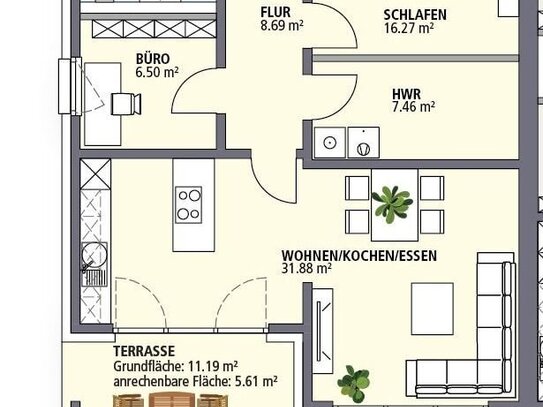 Hochwertige Ausstattung und ernergiesparende Technik - Neubau einer barriefreien Bungalow-Anlage