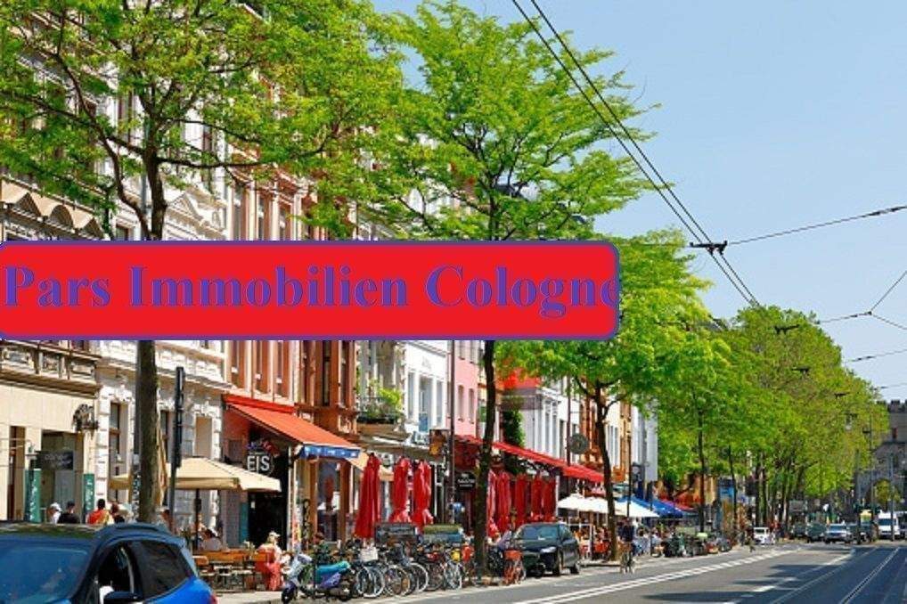 Köln-Innenstadt, Belgisches Viertel, nahe Stadtgarten, helldurchleuchtete 2-Zimmer-ETW mit großer Wohnküche und Wohndiele