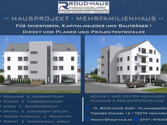 + EXKLUSIVES MEHRFAMILIENHAUS-PROJEKT! +