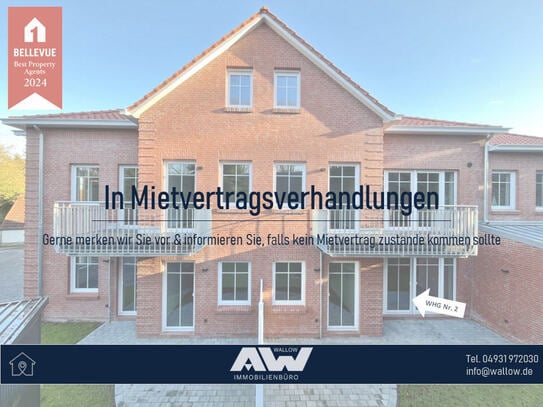 Exklusive Neubau-Erdgeschosswohnung mit Terrasse in Norden!