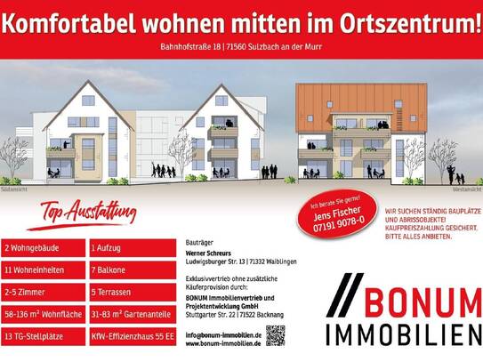 Hochwertige 3,5-Zimmer-NEUBAU-Wohnung mit Aufzug!