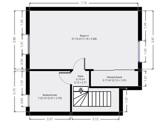 Großzügige, helle 95qm Maisonette-Wohnung mit Balkon in Leipzig-Südost