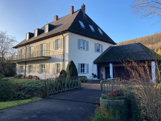 Stadtvilla auf großem parkähnlichem Grundstück mit idyllischem Bachlauf