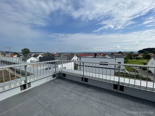 Maisonette-5-Zimmer-Wohnung mit Balkon, Dachterrasse und Bergsicht, Neubau, Erstbezug (C9)