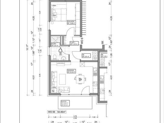 Dachgeschoss/Penthouse-Etage NEUBAU ETW Nr. 6