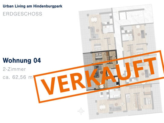 Neubauwohnung am Hindenburgpark - Wohnung Nr. 4 - Erdgeschoss