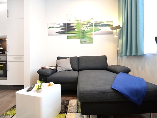 Voll ausgestattetes 1-Zimmer-Apartment, modern & wohnlich, zentral in Offenbach