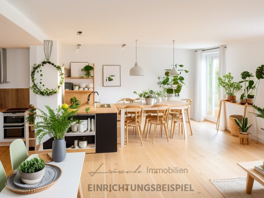 Perfekt geschnittene 3 Zimmer Wohnung mit Bergblick