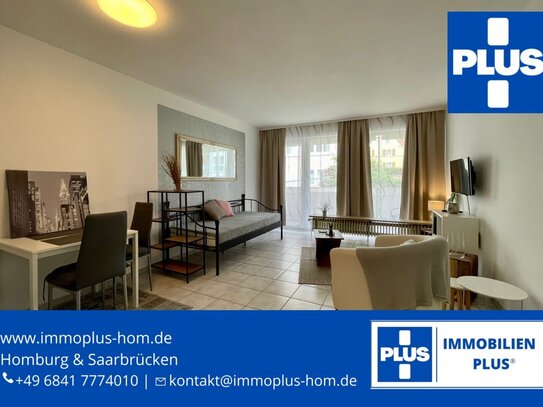 HOMBURG-ZENTRUM; HELLES UND GEPFLEGTES 1 ZIMMER APARTMENT MIT BALKON