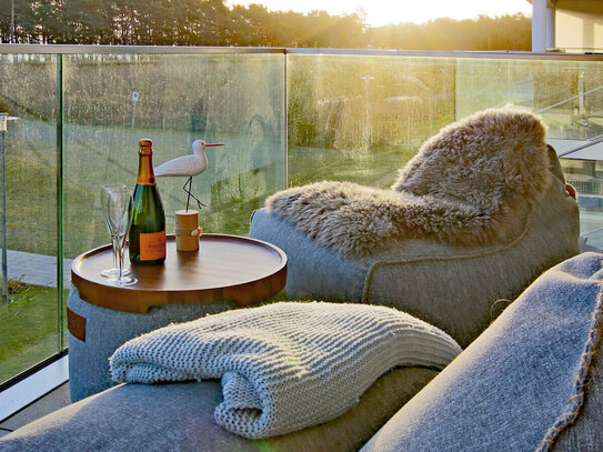 Traum-Ferienwohnung mit Meerblick-Balkon nahe Binz auf Rügen