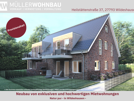 Neubau von exklusiven und hochwertigen Mietwohnungen im Obergeschoss in Wildeshausen