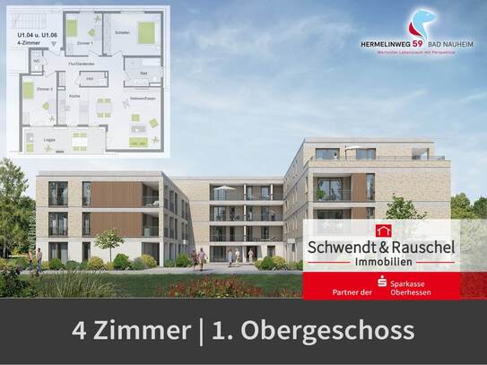 4-Zimmer-Wohnung im 1. OG - "Hermelinweg 59 | Bad Nauheim"