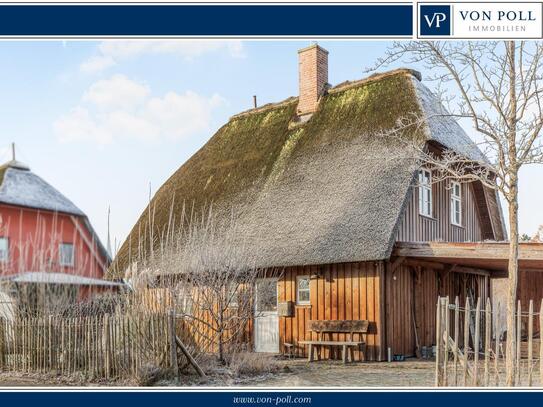 Gemütliches Reetdachhaus in idyllischer Feldrandlage mit Naturgarten und Wiese in Achterwehr