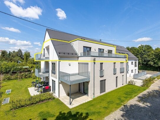 Jetzt besichtigen! Traumhafte 4-Zi-Whg mit großer Dachterrasse und Balkon