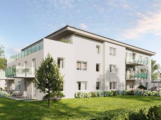 2 Zimmer Neubauwohnung, KFW40 QNG, 10 % Abschreibung - 54.000 € Steuerrückerstattung, Garten, Aufzug, Wärmepumpe, PV An…