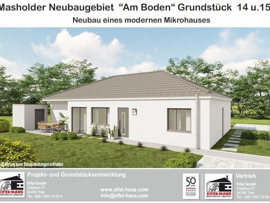 Masholder - Neubaugebiet "Am Boden" - Grundstück 15 - Neubau eines modernen Mikrohauses