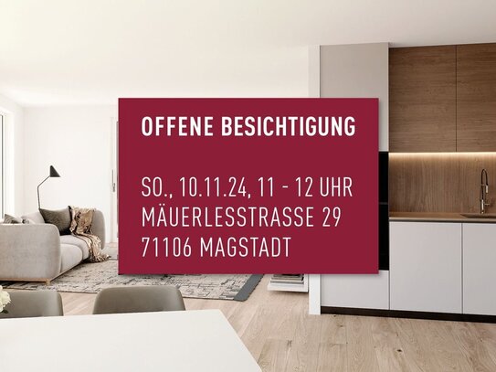 OFFENE BESICHTIGUNG 10.11. VON 11-12:00 UHR - Großzügige 4-Zimmer-Wohnung in Magstadt