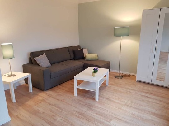 1-Zi-Wohnung, 35qm, mit Loggia, Kabel-TV, WLAN, komplett eingerichtet, Reinigungsservice, Nähe Harkortsee