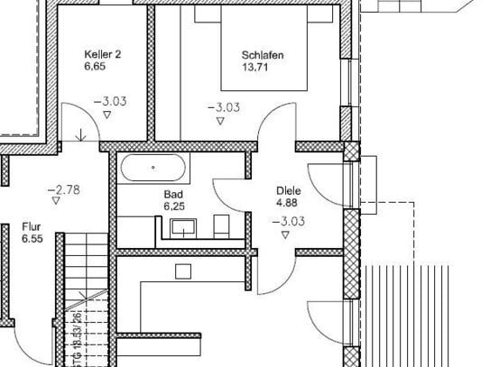 Gemütliche 2-Zimmer-Wohnung mit Carport und Terasse