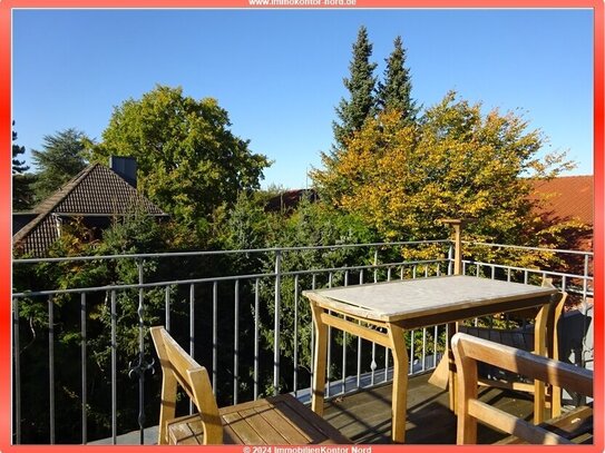 !Gute Raumaufteilung im Dachgeschoss mit S-W-Balkon - toller Ausblick!