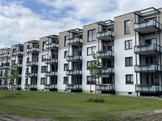 Mit Küche anmieten ab 1.02. möglich! Moderne 2-Zimmer-Wohnung in Wolfsburg Vorsfelde mit Balkon