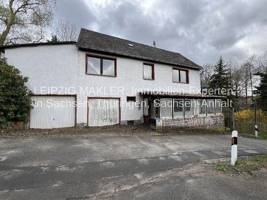 Sehr schön gelegenes Grundstück mit baufälligem Einfamilienhaus in Erlbach bei Colditz