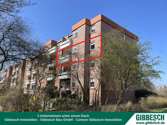 Gut geschnittene ETW mit Loggia * Fahrstuhl* Tiefgarage in gepflegter Wohnanlage in Hummelsbüttel