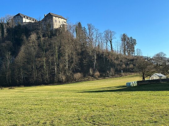 Marquartstein: Traumgrundstück in Ortsrandlage am Fuße der Burg