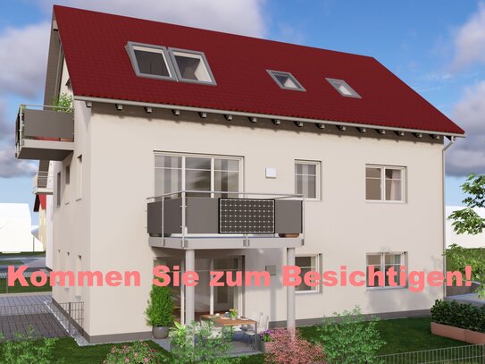 3-Zimmer-Wohnung im OG mit Südbalkon und eigenem PV-Balkonkraftwerk, Neubau