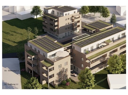 Barrierefreies Wohnkonzept, 4-Zi.-Neubau-EG-Wohnung mit Privatgarten und Terrasse in Münsingen