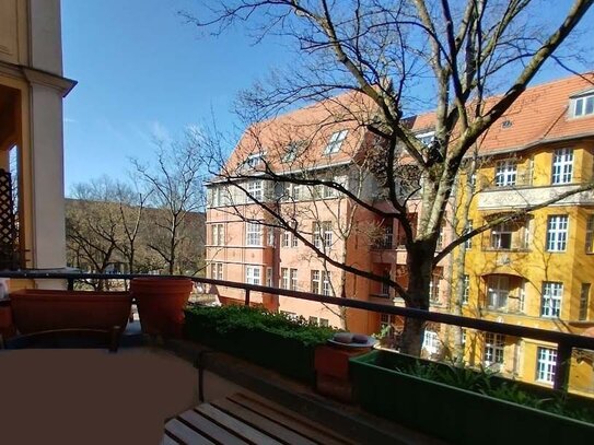 3 Zimmer Altbau Berlin/Wilmersdorf, ruhig zentral verkehrsgünstig,möbliert,befristet