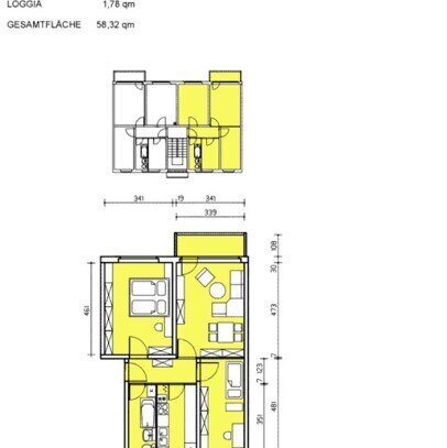 Sonnige Wohnung, Küche und Bad mit Fenster, Sofortbezug möglich!