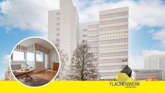 2 Zi.-Wohnung im 11. OG mit Blick über die ganze Stadt | Kreuzberg/Mitte | Loggia | Lift