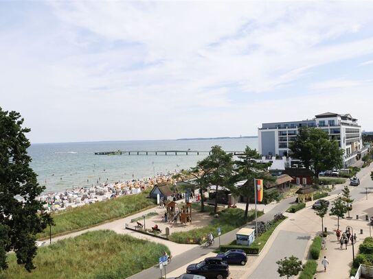 Exklusives Ferien-Apartment in 1. Reihe an der Ostsee - Meerblick - Strand und mitten drin !