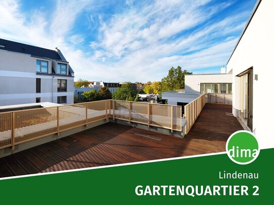 Zweitbezug Neubau | Penthouse-Maisonette mit sonniger Dachterrasse, Sauna, EBK, Tiefgarage u.v.m.