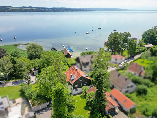 Juwel am Ammersee: Historische Landhaus-Villa mit Seeblick und weiterem Baurecht auf dem Grundstück