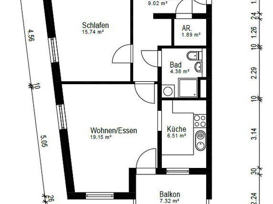 Tolle 2-Zimmer-Wohnung mit Balkon im AWO-Seniorenwohnpark Riegel