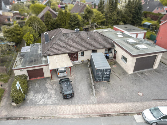 Beverstedt // Gepflegter Bungalow mit 3 Garagen für Ihr Hobby