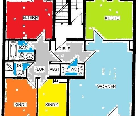 Eigentumswohnung mit 4 Zimmern und Balkon - Einzelgarage - ruhige Wohnlage - Düsseldorf-Wersten - Nähe der Uni.