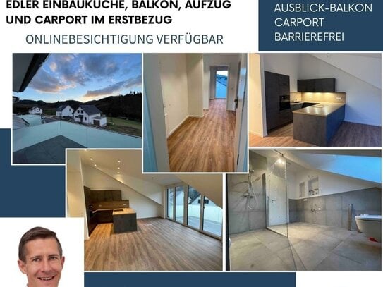 Über den Dächern von Oberkirch! Gehobene 2,5-Zi-DG-Wohnung, mit EBK, Balkon, Carport und Aufzug