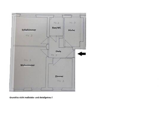 Kleine 3-Zimmer-Wohnung in schöner und ruhiger Lage von Rudolstadt/Cumbach