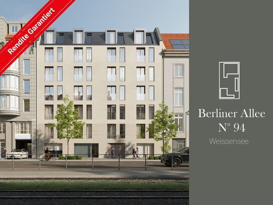 RENDITEGARANTIE: Berliner Allee: ERSTBEZUG im NEUBAU - ab 2024: 1,5-Zi-Whg - 24 m² - VHS 4. OG