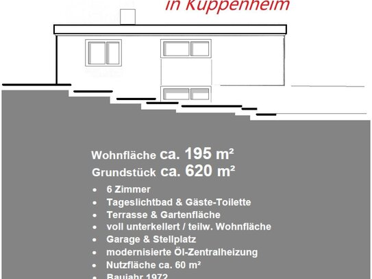 Bungalow mit Einliegerwohnung / 620 m² Grundstück