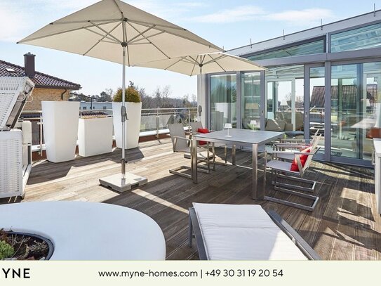 Ferienimmobilien im Miteigentum - Exklusives Penthouse mit Dachterrasse und Wintergarten direkt am Timmendorfer Strand